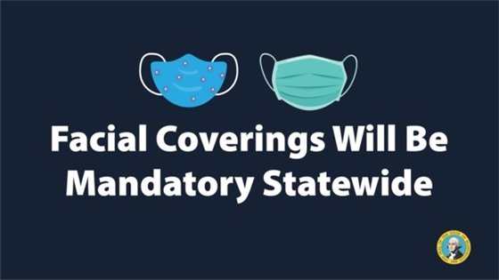 Facial coverings will be mandatory statewide
