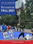 Shoreline fall 2021 recreation program flyer cover page