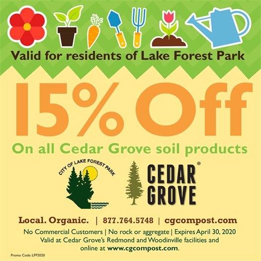 Cedar Grove Compost Coupon for LFP Residents
