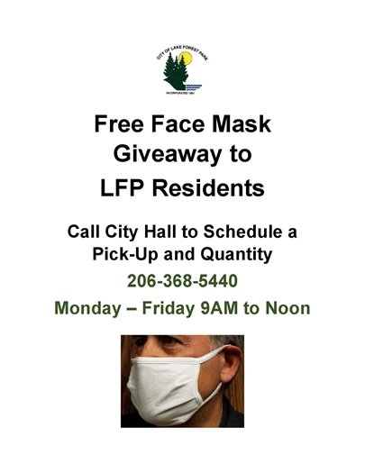 Free Mask Giveaway to LFP Residents